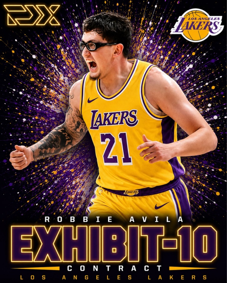 湖人Exhibit-10签下NCAA人气内线阿维拉，外号“奶油贾巴尔”